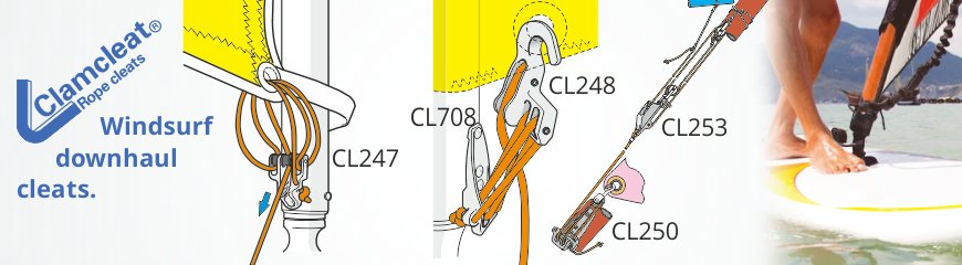 Downhaul cleats Downhaul cleats