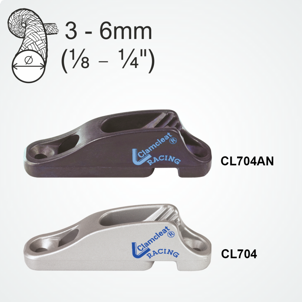 Clamcleat ® CL704 MK1 With Becket Hard Anodised