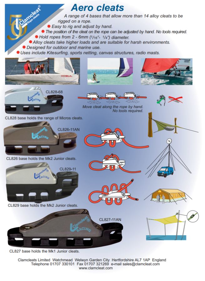 Aero cleats leaflet (2 pages)