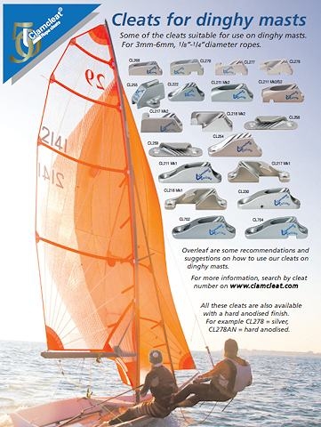 Cleats for dinghy masts