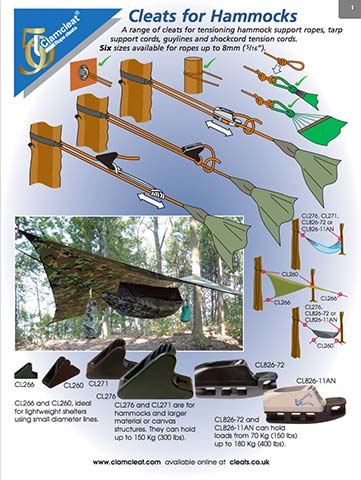 Cleats for Hammocks