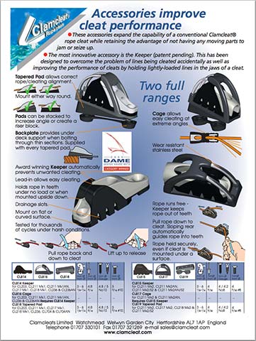 CL814 - CL819 Accessories. Keepers, Cages & Pads
