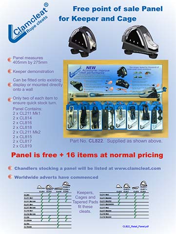 Leaflet on CL822 Accessories point of sale panel