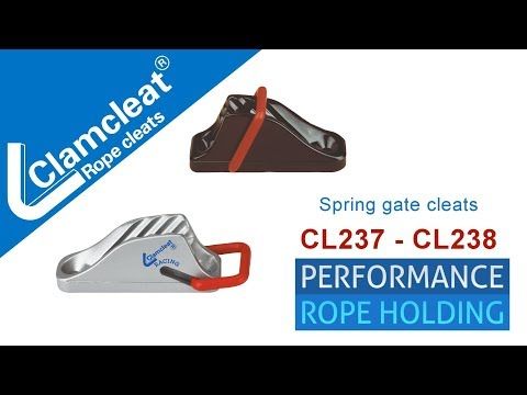 Pince à Corde Clamcleat CL238 - Aluminium Argent Pour Corde 6-12 Mm