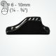 Clamcleat® CL201-O Old Style Vertical rope holding cleat, with 84mm hole centres.