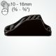 Clamcleat® CL205 Major is a nylon cleat to hold 10-16mm ropes.