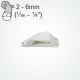 Clamcleat® CL233 sail line nylon cleat for holding 2-6mm lines.  