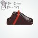 Clamcleat® CL237 Vertical with Spring Gate, for 6-12mm ropes