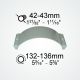 Clamcleat® CL134 clamp for holding CL244 cleat onto 42-42mm diameter tubes
