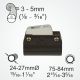 Clamcleat® CL244/S9 fits onto booms & tubes of 24 - 27mm diameter.