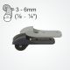 Clamcleat® CL835 sheave plate guides the rope from inside the tube and into the cleat