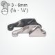 Clamcleat® CL218 Mk1 Side Entry Mk1 (Port), with side entry fairlead, for 3-6mm rope.