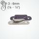 Clamcleat® CL258 Racing Fine Line (Starboard). An aluminium cleat for 3-6mm ropes.