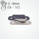 Clamcleat® CL259 Racing Fine Line (Port). An aluminium cleat for 3-6mm ropes.