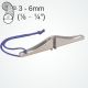 Two handed Clamcleat® CL262 Power Grip 2 for tensioning 3-6mm ropes.