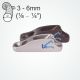 Clamcleat® CL702 Aluminium Boom Cleat has a curved base