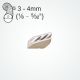 Clamcleat® CL716 Very Small Alloy Insert Cleat for 3-4mm ropes and cords