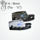 Clamcleat® CL826-11/S2 Aero base with CL211 Mk2/S2 cleat