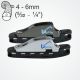 Clamcleat® CL827-04 - Larger Aero cleat has a becket, to rig with  4:1 advantage