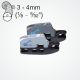 Clamcleat® CL828-70 alloy Micros Aero cleat