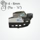 Clamcleat® CL829-11 for kitesurf brake lines