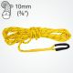 Clamcleat® PT414-9 Yellow rope, 10mm diameter, 9m long. For semi buried recycling systems 