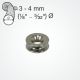 Clamcleat® PT5107 Titanium ring thimble for 3-4mm ropes