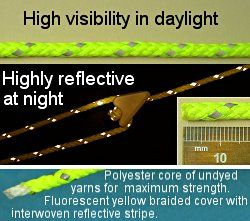 CL606/RL30 Reflective Fluorescent Guyline