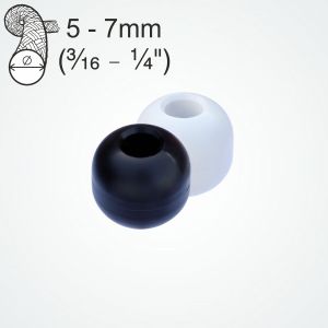  Clamcleat® PT520 Shock cord Ball is available black or white