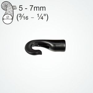  Clamcleat® PT404 Hook for 5-7mm shock cord (bungee)