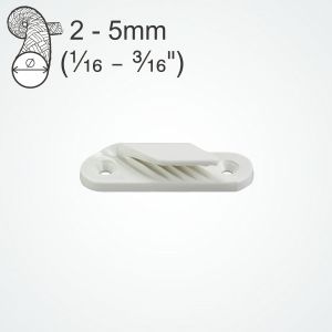 Clamcleat® CL214W Leech Line Cleat holds 2-5mm ropes & lines