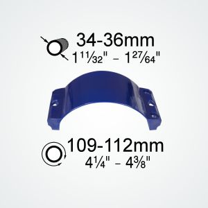 Clamcleat® CL111 clamp for CL244 cleat, fits tubes 34-36mm diameter