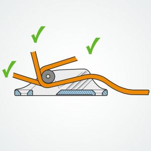 Clamcleat® CL236 rope angles