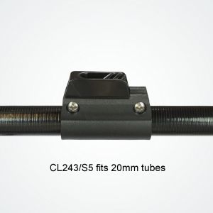 CL243/S5 fits onto 20mm tubes and poles