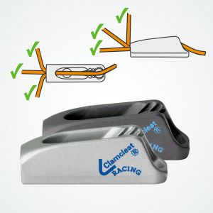 Fairlead guides rope into Clamcleat® CL268