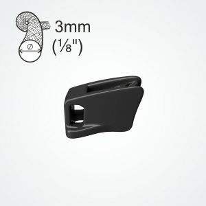 All-polymer Clamcleat® CL291 cleat holds 3mm (1/8