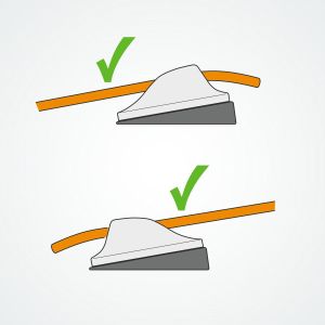 Clamcleat® CL802 Tapered Pad can be fitted either way round under CL204 or CL222 cleats.