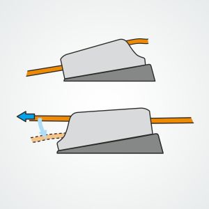 CL819 Tapered Pad can be used either way round