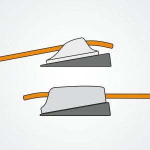 Clamcleat® CL823 angles Micros cleats to aid rope alignment