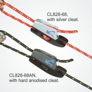 Clamcleat® CL828-68 Aero cleat is available with silver or hard anodised finishes.