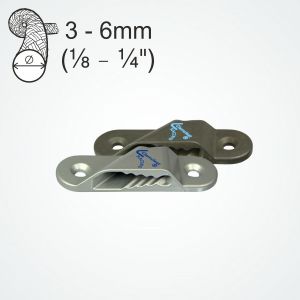  Clamcleat® CL241 Racing Sail Line (Port).  An aluminium cleat for 3-6mm ropes.