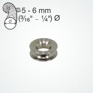 Clamcleat® PT5110 Titanium ring thimble for 5-6mm ropes