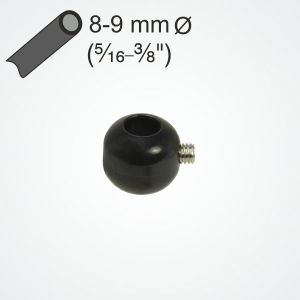 Clamcleat® PT525 screw-on Stopper Ball for 8-9mm tubes and ropes.