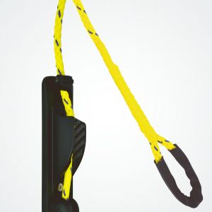Clamcleat® PT414-9 Yellow rope has a loop at one end