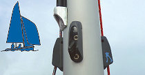 Dinghy: Spar cleats